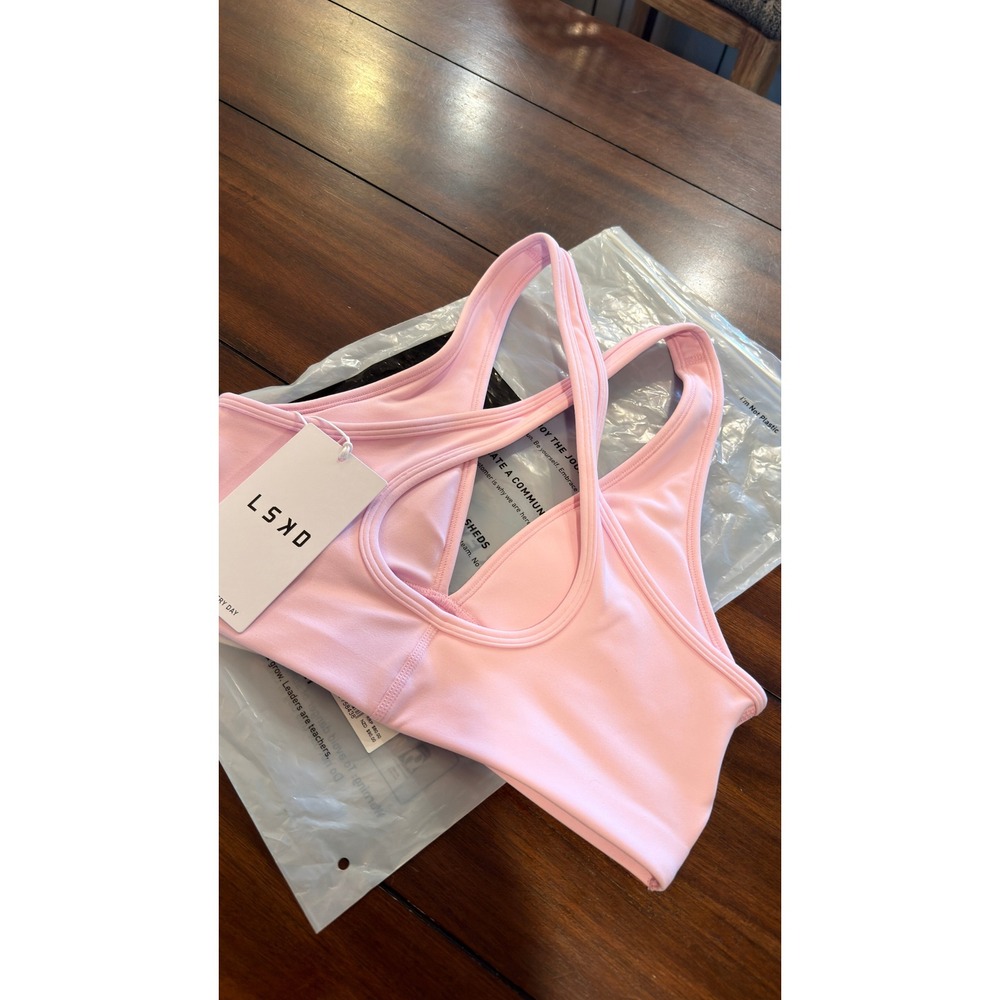 LSKD Stamina Sports Bra Marshmallow Pink Women's Small NEW NWT - Picture 14 of 16